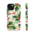 Christmas Holly on a Golden Background - Impact Resistant Phone Case iPhone 13 Mini Glossy